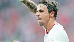 Harnik și bun!** Austriacul este principalul pericol pentru poarta Stelei