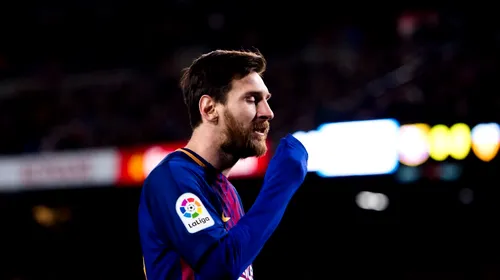 Messi, OUT din lotul Barcelonei pentru meciul cu Malaga. Starul argentinian a făcut „hat-trick-ul” și în viața personală