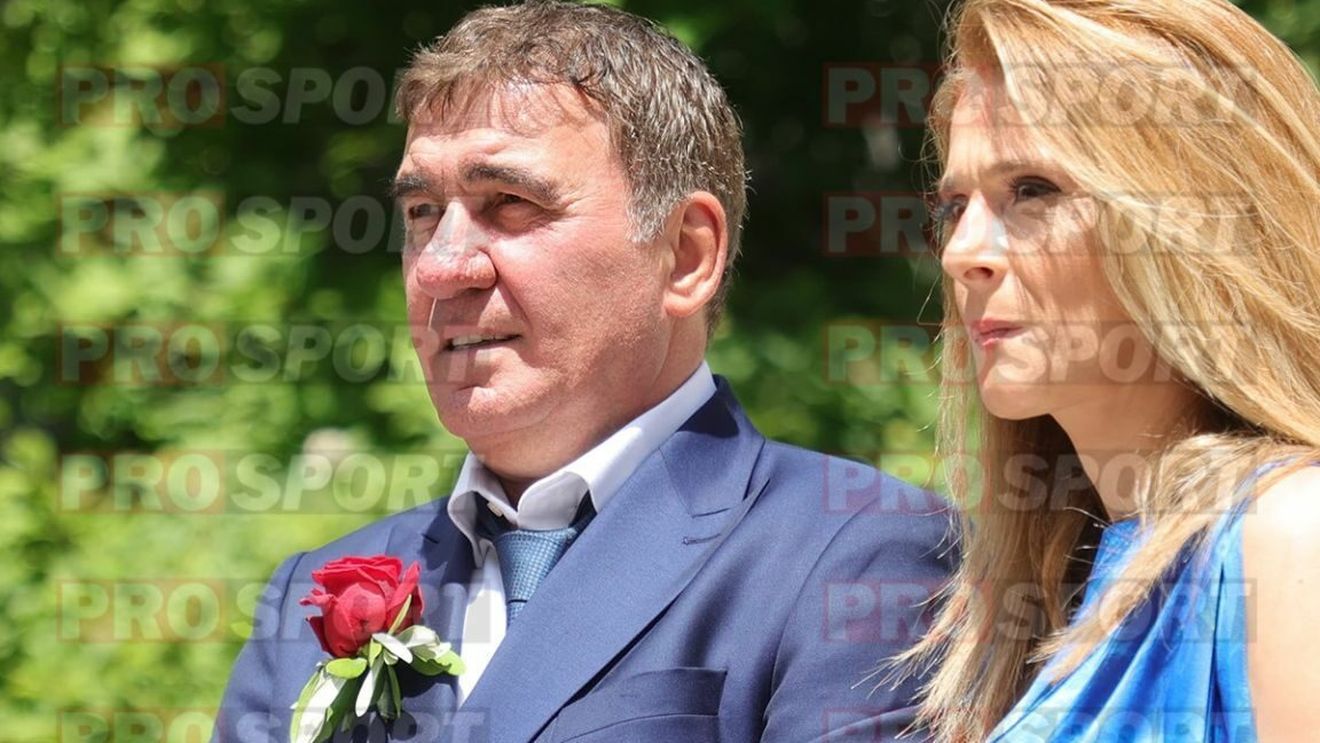 Nu degeaba i se zice Regele. Cum şi-a făcut apariția Gică Hagi, la brațul soției Marilena, la nunta fiicei Kira