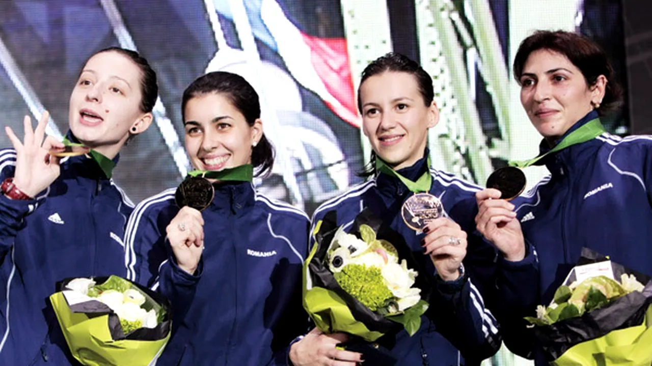 Obișnuite cu aurul!** Echipa feminină de spadă a României, învingătoare la Jocurile Mondiale Militare
