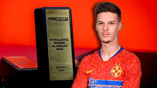 Dennis Man, votat cel mai bun fotbalist român al anului 2020 în Ancheta ProSport! „Nu mă așteptăm, dar de mic îmi doream mult să fiu cel mai bun