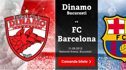 Poți să-ți cumperi ACUM bilet la meciul anului în România! Lista completă de prețuri pentru partida Dinamo – Barcelona! Cât costă să-i vezi pe Messi și Iniesta