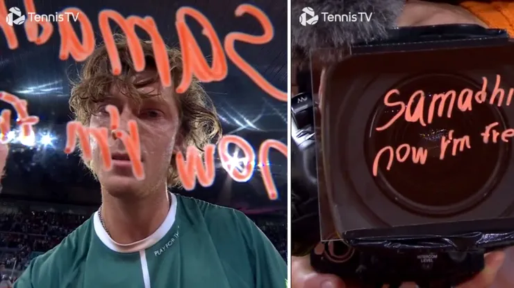 „Samadhi”. Ce înseamnă, de fapt, mesajul enigmatic pe care Andrey Rublev l-a scris pe camera TV, după ce a câștigat titlul ATP de la Madrid