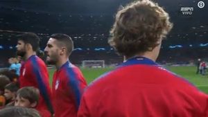 VIDEO | Gest bizar al lui Griezmann înaintea meciului cu Juventus. Ce a făcut starul lui Atletico la intonarea imnului Champions League