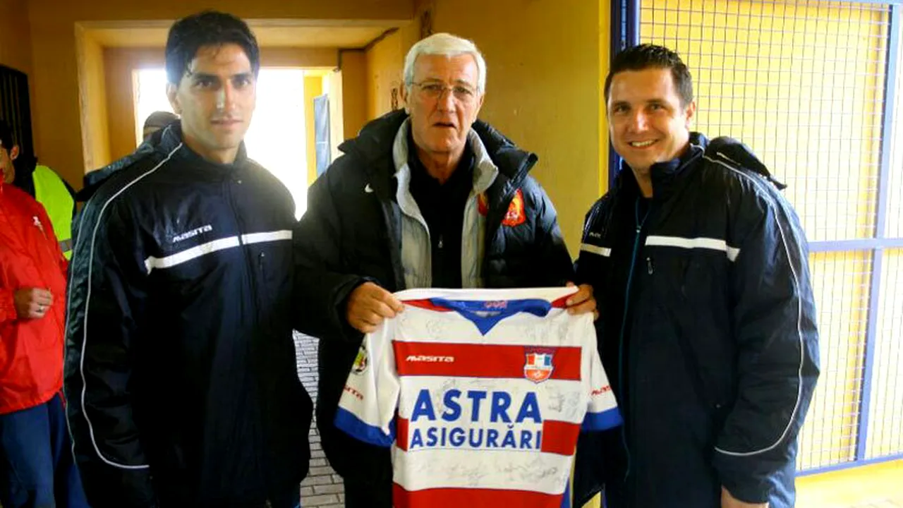 Narcis Răducan și Marcello Lippi, reîntâlnire după 19 ani. FOTO: Italianul a pozat cu tricoul Oțelului: 