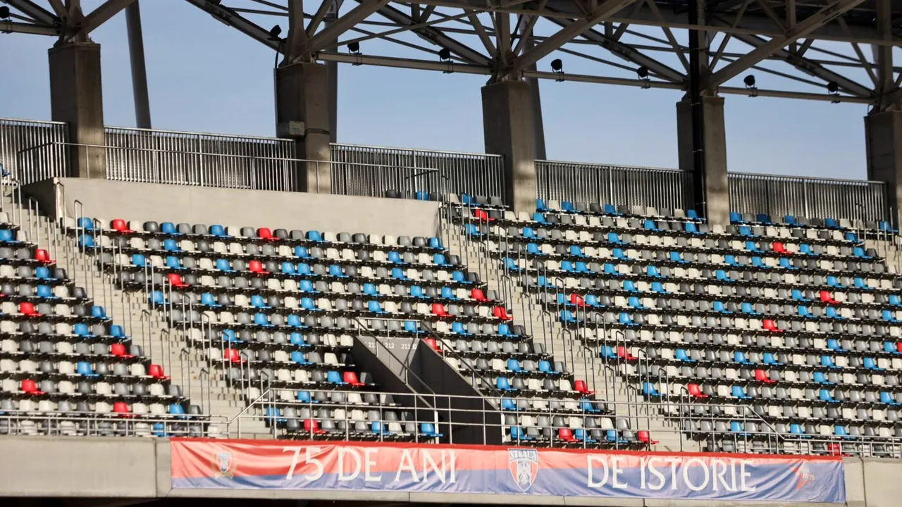 „Templul pustiu” al fotbalului românesc! A bătut vântul în Ghencea la primul meci de la revenirea celor de la CSA Steaua „acasă” | GALERIE FOTO