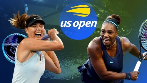 Execuție în direct pe Arthur Ashe Stadium: blockbusterul Serena Williams - Maria Șarapova, din turul întâi la US Open 2019, s-a încheiat în 59 de minute!