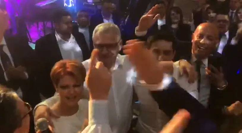 VIDEO | Olguța Vasilescu, Claudiu Manda și Liviu Dragnea au petrecut pe ritmurile imnului Craiovei. Amintirea lui Sorin Cârțu