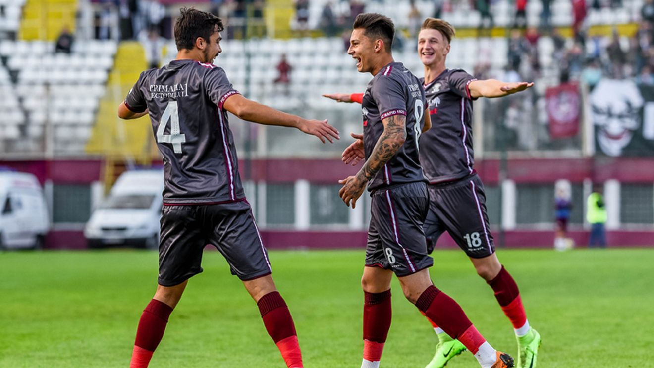 Rapid a revenit pe primul loc în Liga 3! Cum s-a terminat meciul cu Oltenița, început cu trei goluri în primele zece minute
