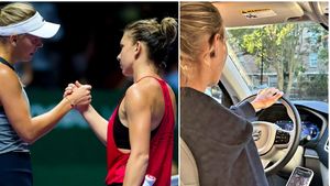 Aflată „la cuțite" cu Simona Halep, Caroline Wozniacki a fost dată de gol de o colegă! Ce a pățit daneza în trafic, la Charleston. FOTO