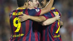 Record: "Tata" Martino e oficial antrenorul cu cel mai bun start din istoria BarÃ§ei! Almeria - Barcelona 0-2! Messi a înscris superb, dar a ieșit accidentat