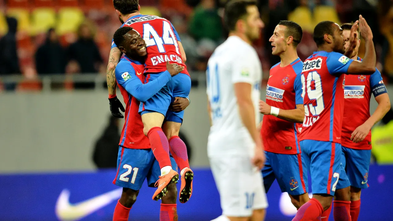 Bucurie în fața nimănui. Steaua - Pandurii 3-1, însă revenirea pe primul loc a fost sărbătorită cu un stadion pustiu