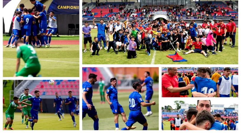 Sărbătoare ca la promovare la Târgoviște! Chindia a suferit teribil pentru menținerea în Liga 2, iar la final a răsunat “We are the champions” din boxele stadionului