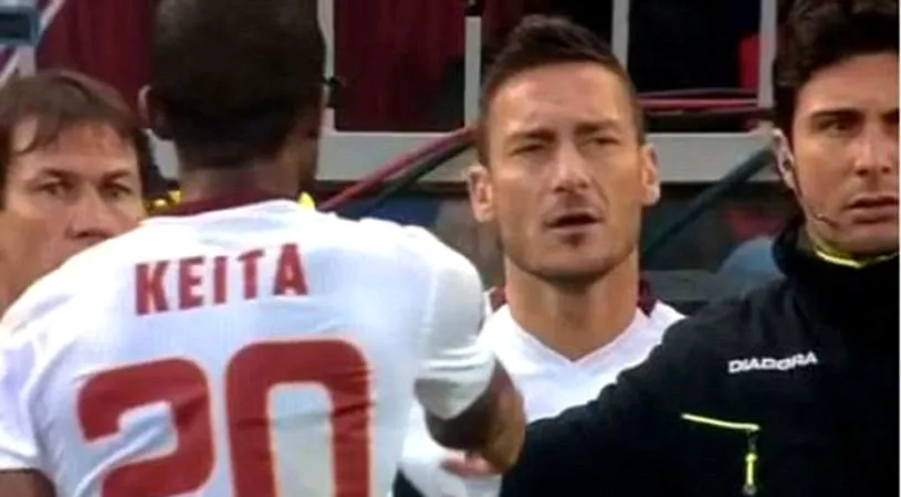 Keita a explicat una dintre cele mai controversate faze din week-end. De ce i-a refuzat Totti banderola de căpitan: 