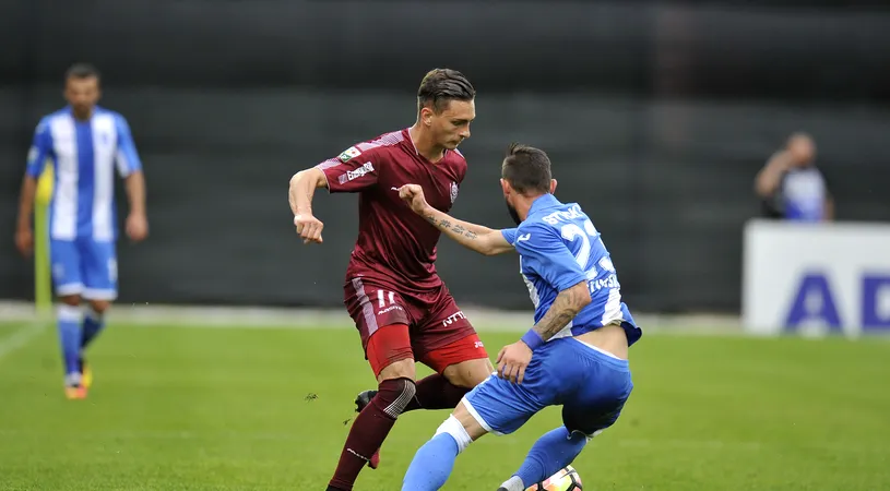 Oltenii sunt în coasta Stelei! CS U Craiova - CFR Cluj 2-1. Gustavo l-a făcut fericit pe Mulțescu, Omrani a plătit pentru gestul său