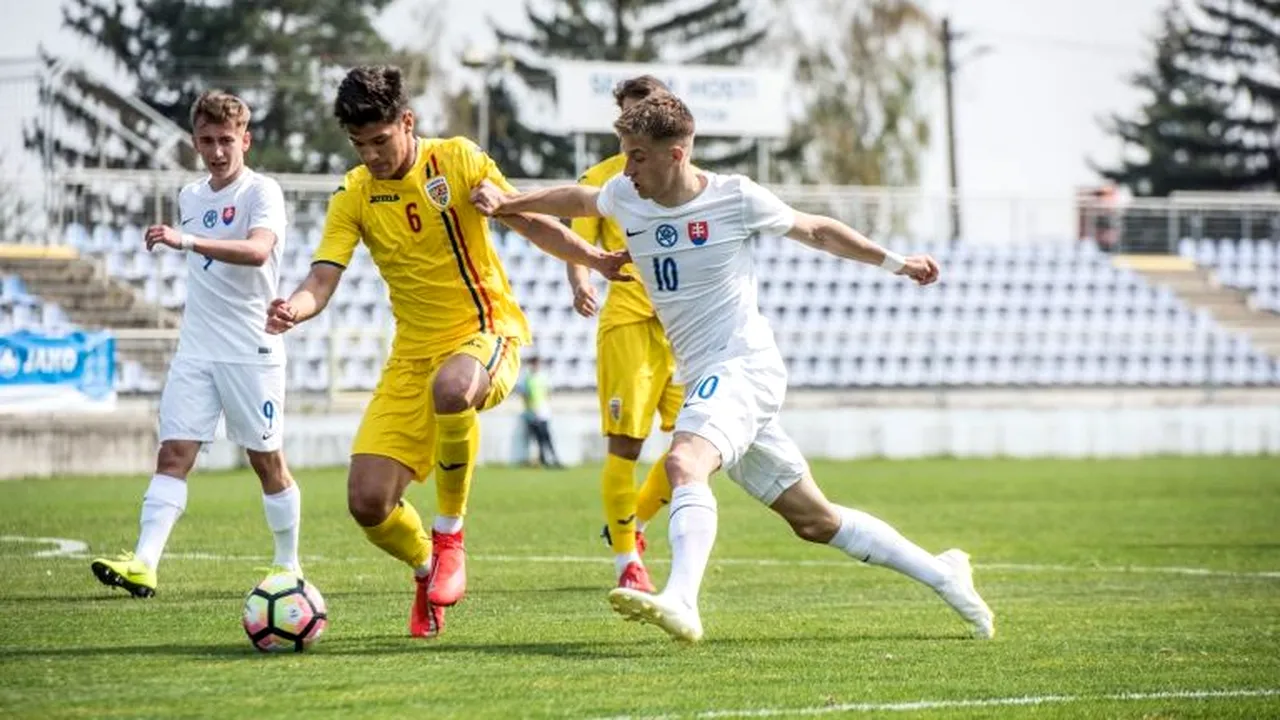 România U18 a câștigat amicalul cu selecționata similară a Slovaciei și se pregătește de preliminariile pentru EURO 2020