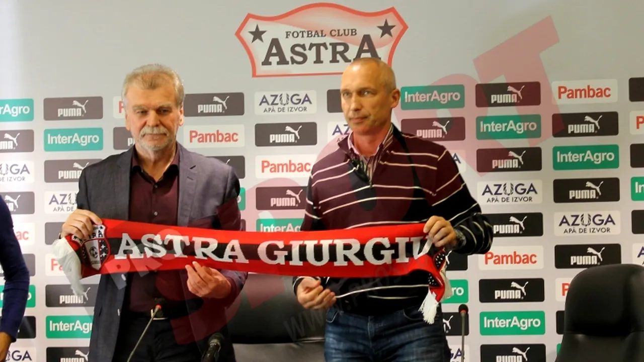 Astra, ca și eliminată din Europa. Protasov se concentrează pe lupta din Liga 1: 