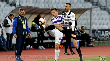 Cosmin Petruescu, după meciul pierdut cu 1-0 de Politehnica pe terenul Universității Cluj:** 