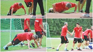 Mulțescu, "pedepsit" de Matei să facă 10 flotări