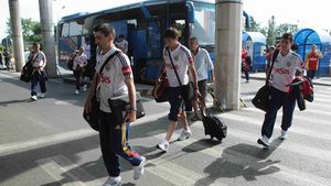 Vulcanul nu le-a pus probleme "tricolorilor":** "Suntem la Frankfurt, ajungem acasă la timp"