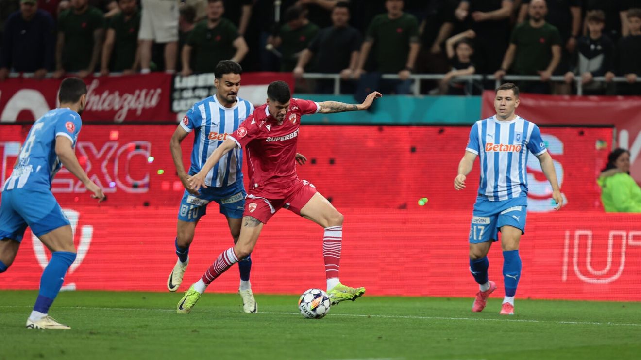 Dinamo București - Universitatea Craiova 0-2, în etapa 5 din play-off-ul Superligii. Echipa olteană se apropie la 3 puncte de liderul FCSB