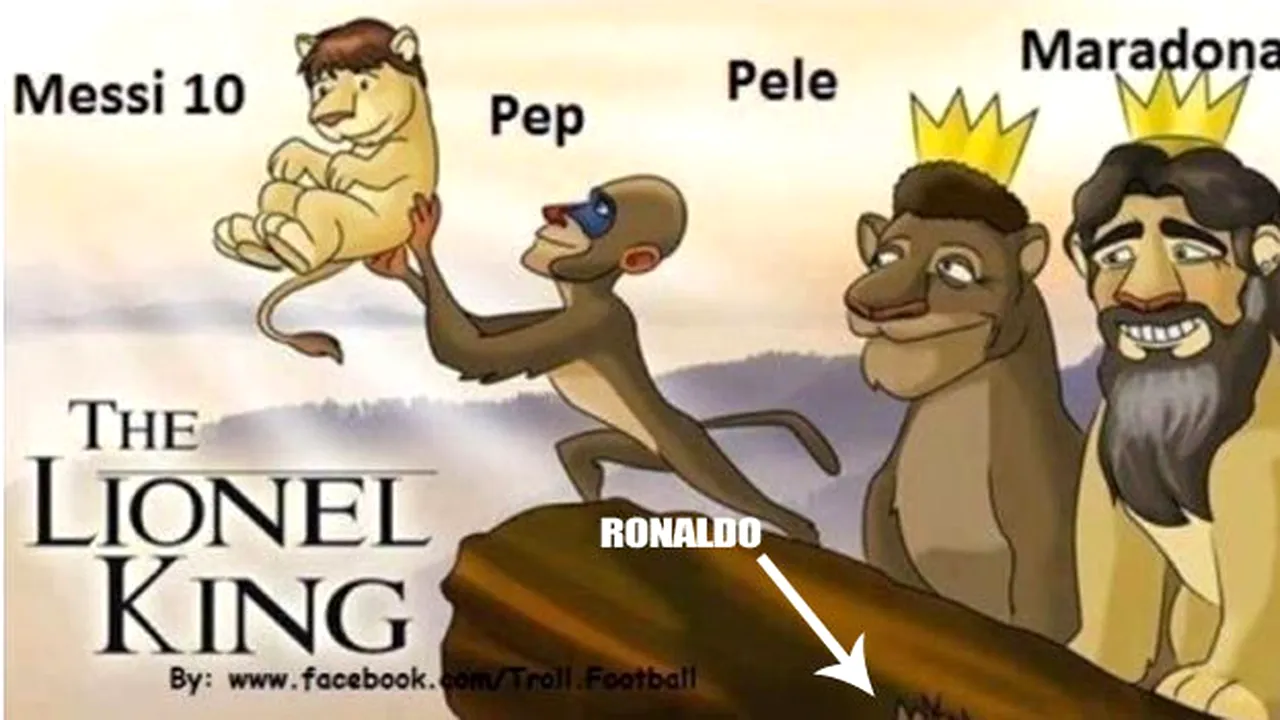 FOTO Cum se distrează fanii pe seama lui CR7!** De unde îl privește Ronaldo pe 