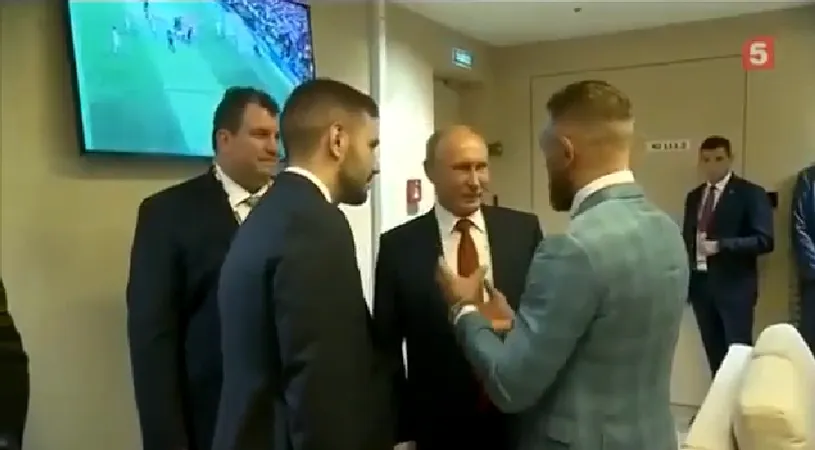 Garda de corp a reacționat după ce McGregor a pus mâna pe Putin! VIDEO Ce a urmat pentru luptătorul irlandez