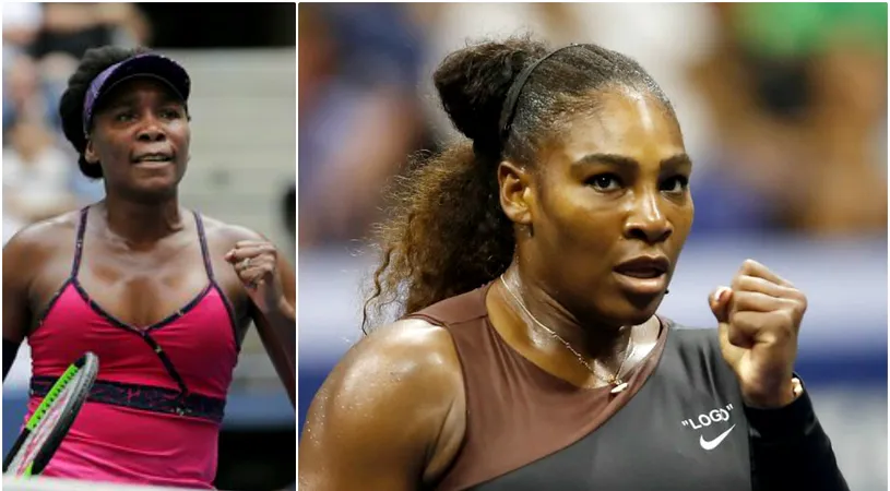 Demonstrație de forță pentru surorile Williams, în primul tur la US Open. Serena a făcut show pe Arthur Ashe, Venus a egalat un record absolut în Era Open, dar scorul zilei i-a aparținut Dariei Gavrilova