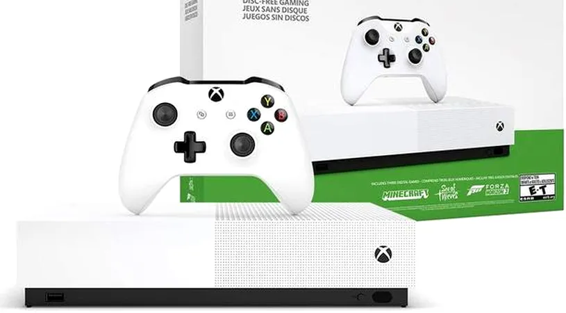 Xbox One S All-Digital Edition, prima consolă fără unitate optică de la Microsoft