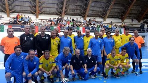 România – Italia 1-3, într-un amical caritabil. Dan Petrescu a fost omul meciului pentru naționala de „old boys” a țării noastre