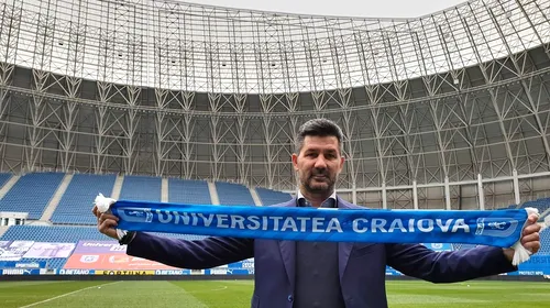 Marinos Ouzounidis, prezentat oficial la Universitatea Craiova. Anunță schimbări la formația oltenilor + Vrea să ajungă în Champions League cu echipa din Bănie | FOTO