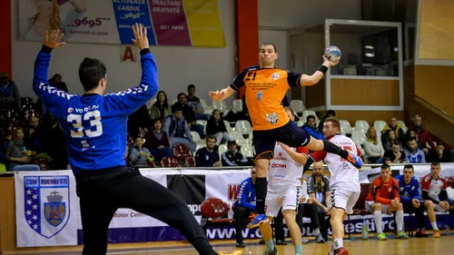 CSM București s-a calificat în turneul Final 4 al Cupei României la handbal masculin după o victorie cu emoții. Tigrii au condus cu 7 goluri Reșița lui Adrian Petrea, dar soarta meciului s-a decis la penaltyuri de departajare