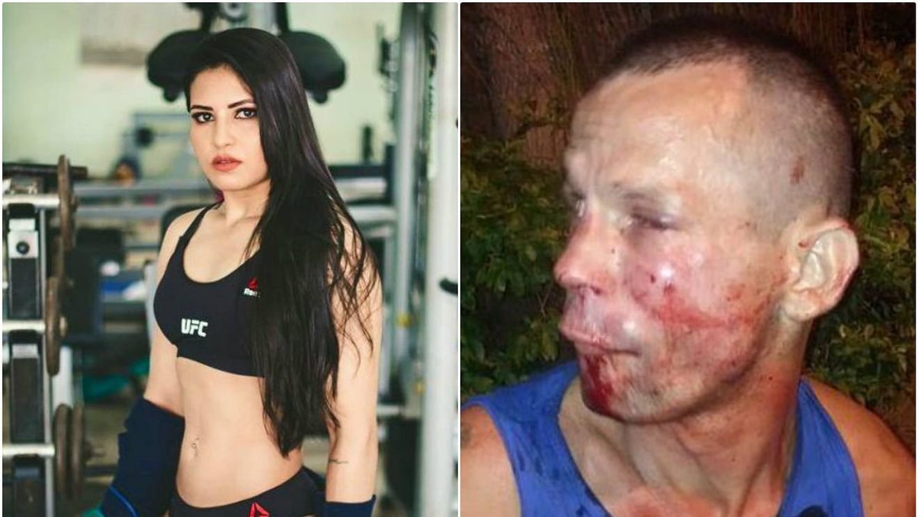 FOTO | Un bărbat a încercat să jefuiască o luptătoare UFC, dar a primit bătaia vieții lui: "Dă-mi telefonul! Nu încerca să reacționezi pentru că am o armă". Filmul întregului eveniment