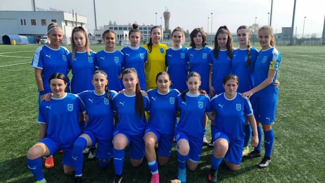 Înainte de FC U Craiova - Universitatea Craiova, derby-ul Băniei s-a jucat la fotbal feminin! A fost măcel!