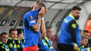 Câtă neșansă pentru Daniel Bîrligea! A dat gol în Sepsi - FCSB, dar VAR a anulat reușita pentru că Dawa a fost în ofsaid