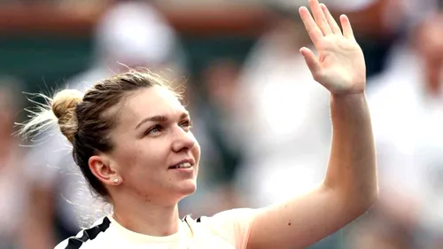 Prima reacție a Simonei Halep după calificarea în sferturile de la Indian Wells. Ce a spus liderul mondial