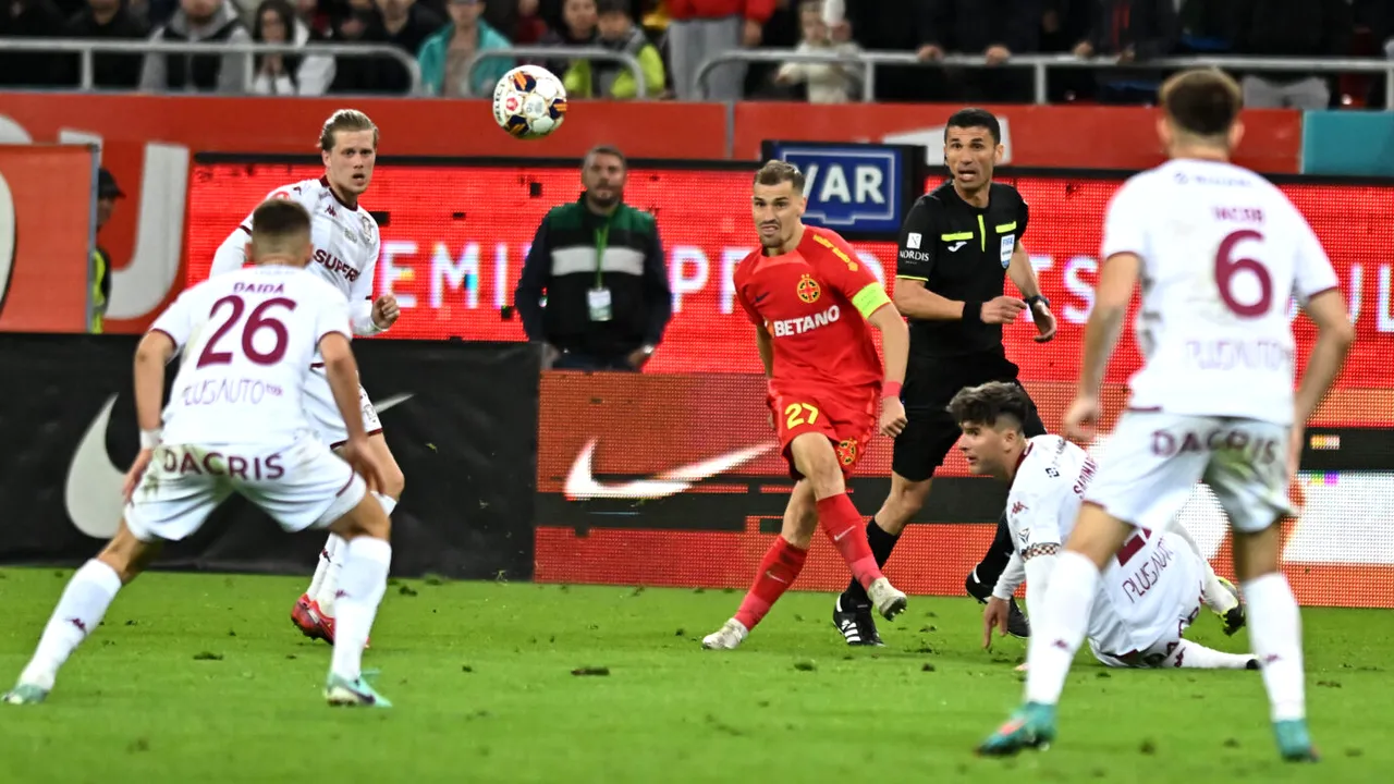 FCSB – Rapid București 0-0, Live Video Online, în etapa 14 din Superliga. Dublă ocazie a oaspeților după un sfert de oră de joc