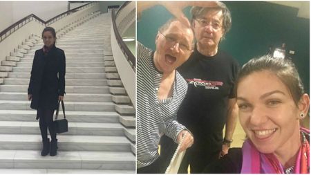 FOTO | A schimbat terenul de tenis cu scena teatrului. Simona Halep, "selfie" de colecție cu doi mari actori