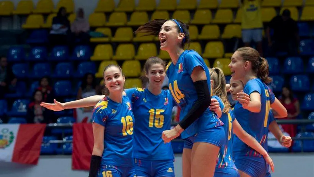 Rezultat istoric: naționala feminină de volei U18 a României va juca pentru locul 5 la Campionatul Mondial din Egipt