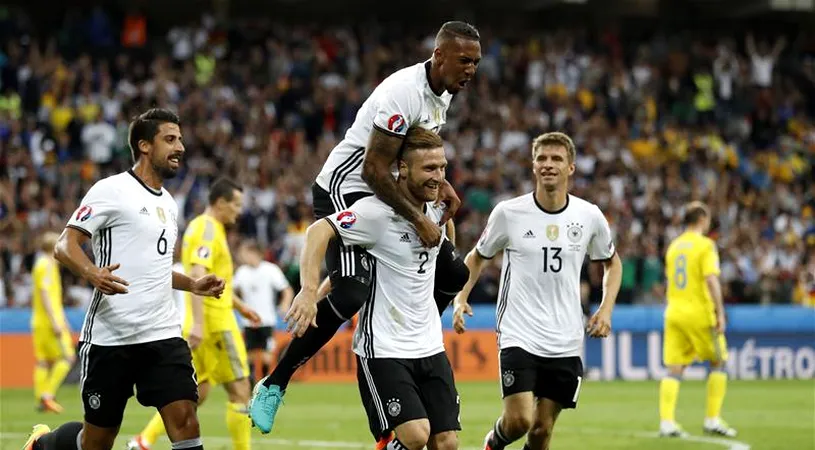 LIVE BLOG | Germania - Ucraina 2-0. Mustafi și Schweinsteiger au decis cel mai frumos meci de la EURO. Polonia - Irlanda de Nord 1-0, Turcia - Croația 0-1