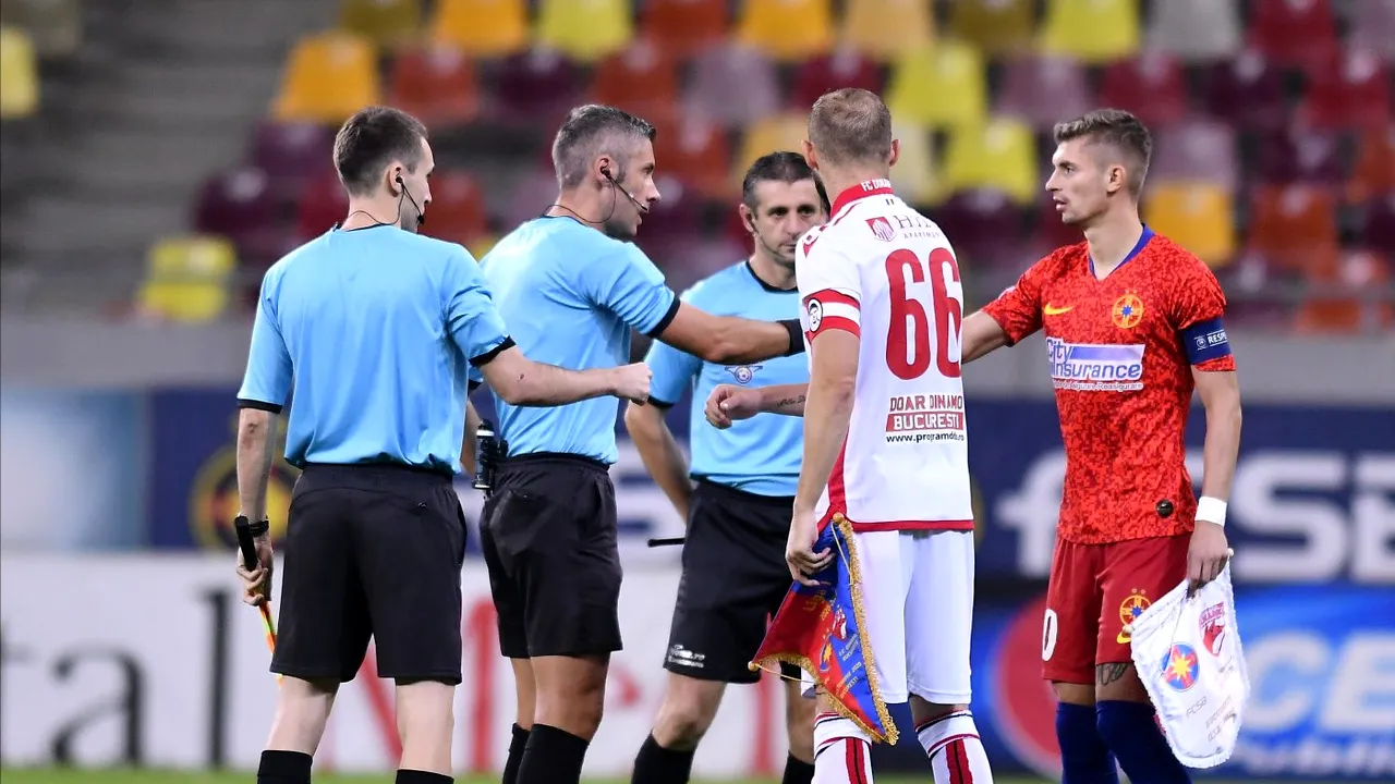 Radu Petrescu îl „fluieră” pe Ianis Hagi în Europa League! Meciuri la foc automat pentru român, după scandalurile din Liga 1
