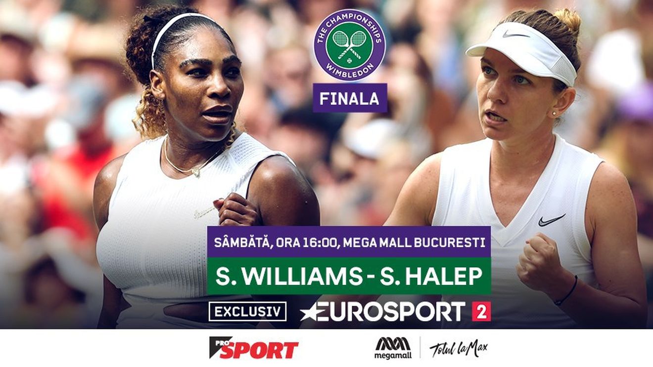 O legendă a tenisului a prefațat finala Wimbledon 2019, Simona Halep - Serena Williams: "Dacă o miști de două ori, nu mai ajunge la minge"