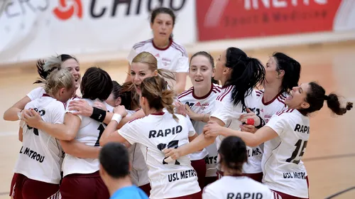 Cea mai dulce înfrângere! Rapid se pregătește să promoveze în Liga Națională de handbal, în ciuda unui eșec la 6 goluri cu Dinamo. Alina Dobrin: „Mi-am dorit foarte mult să las echipa în liga întâi”