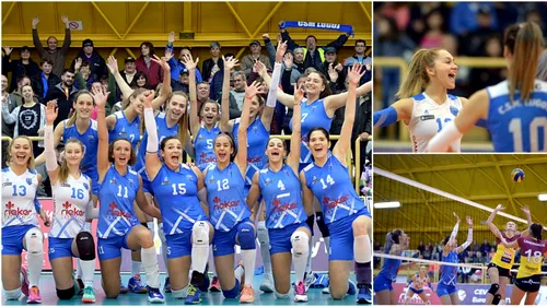 Lugojul a intrat în Europa! Echipa de volei din micul oraș bănățean a debutat cu dreptul la primul său meci internațional, 3-0 cu cehoaicele de la Dukla Liberec