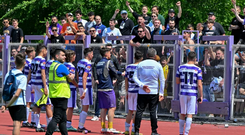 Politehnica retrogradată din Liga 2, final al unei ere în alb-violet la Timișoara! Proiectul cu suporteri care a mers cel mai prost