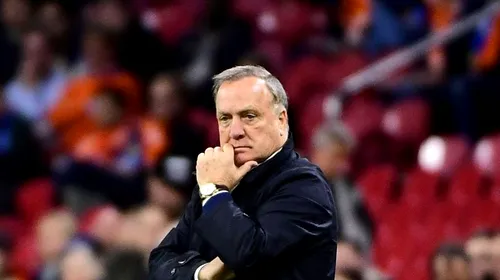 Olanda rămâne fără selecționer după meciul cu România! Dick Advocaat: „Nu știu cine mă va înlocui”