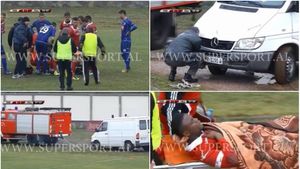 VIDEO | ISU? Arafat? Priviți cum transportă albanezii fotbaliștii la spital. Toți și-au spus că trebuie să fie o farsă: scene desprinse din lumea a treia, la un meci din prima ligă