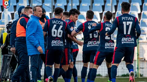Meciul sezonului pentru Chindia, la Pitești! Echipa din Târgoviște poate obține calificarea în play-off-ul Ligii 1. Emil Săndoi: ”Avem un mic dezavantaj”