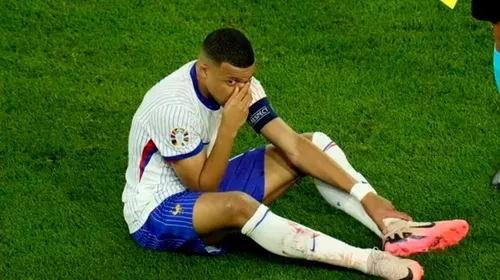 Şocant! Kylian Mbappe nu a mai suportat durerile de la nas: ce s-a întâmplat în minutul 105 al meciului Franța – Portugalia va rămâne în istoria EURO 2024!