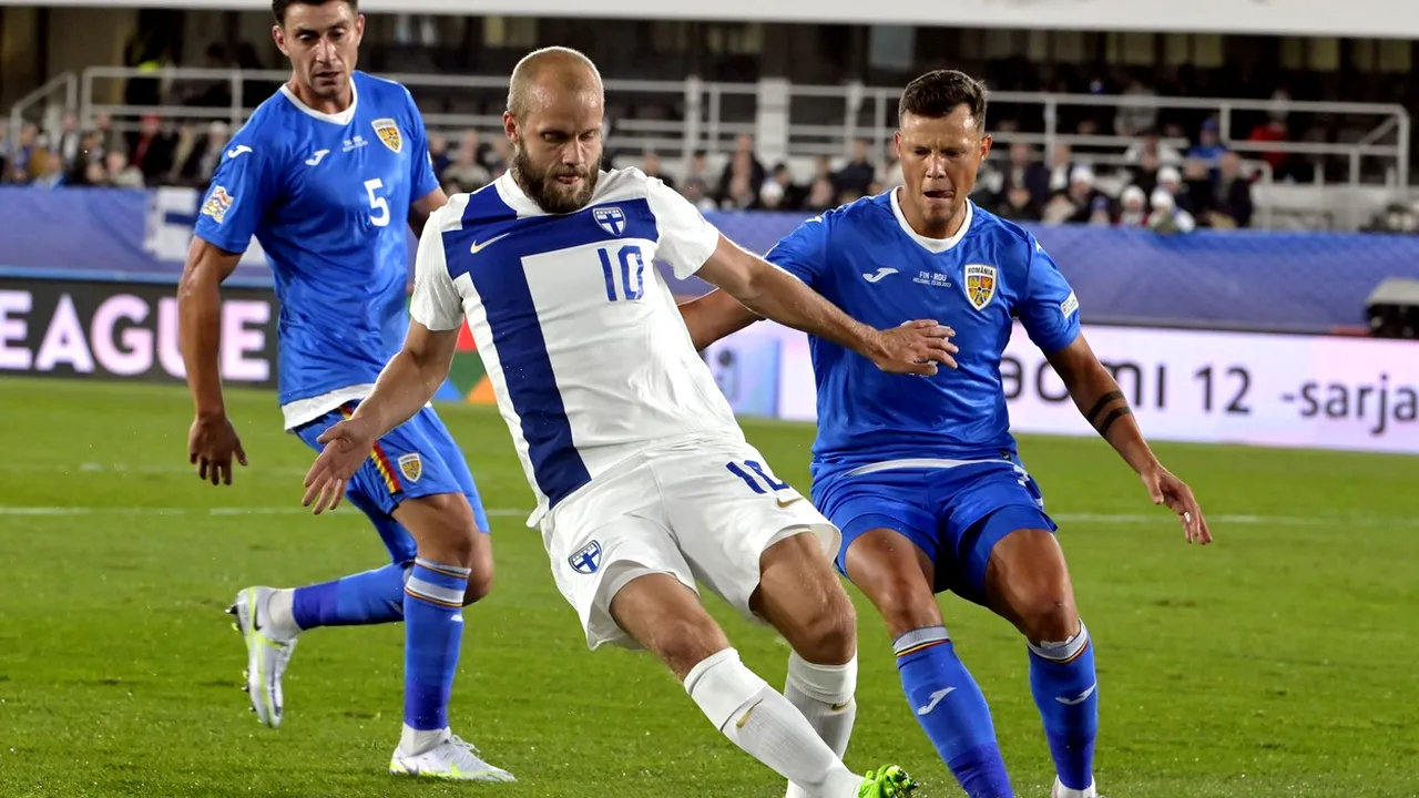 Finlanda - România 1-1. „Tricolorii” rămân pe ultimul loc în Grupa B3 din Liga Națiunilor, dar scapă pentru moment de retrogradare